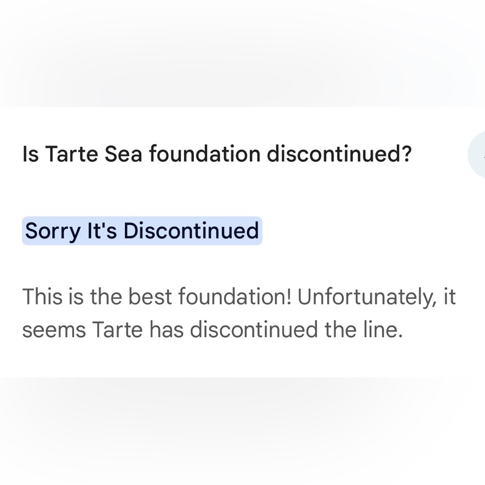 RARE TARTE SEA FOUNDATION - Picture 4 of 15